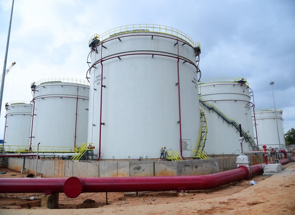 Completed Storage Tank Farm