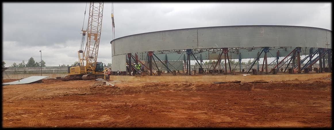 Storage Tank Under Erection