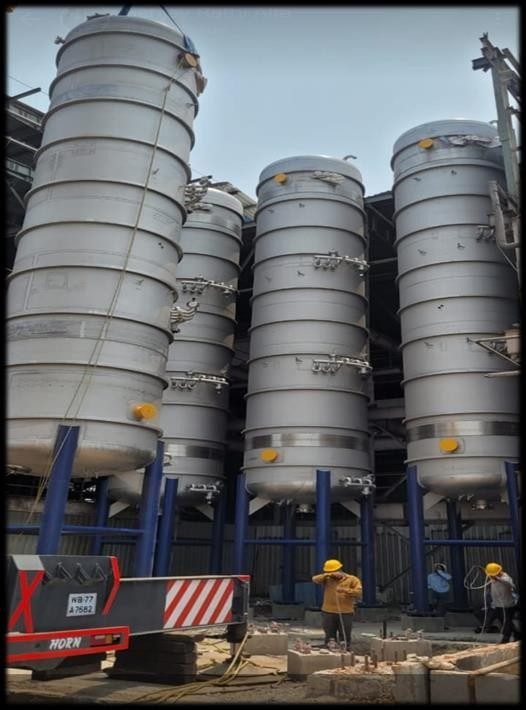 Vertical Storage Silo Installation