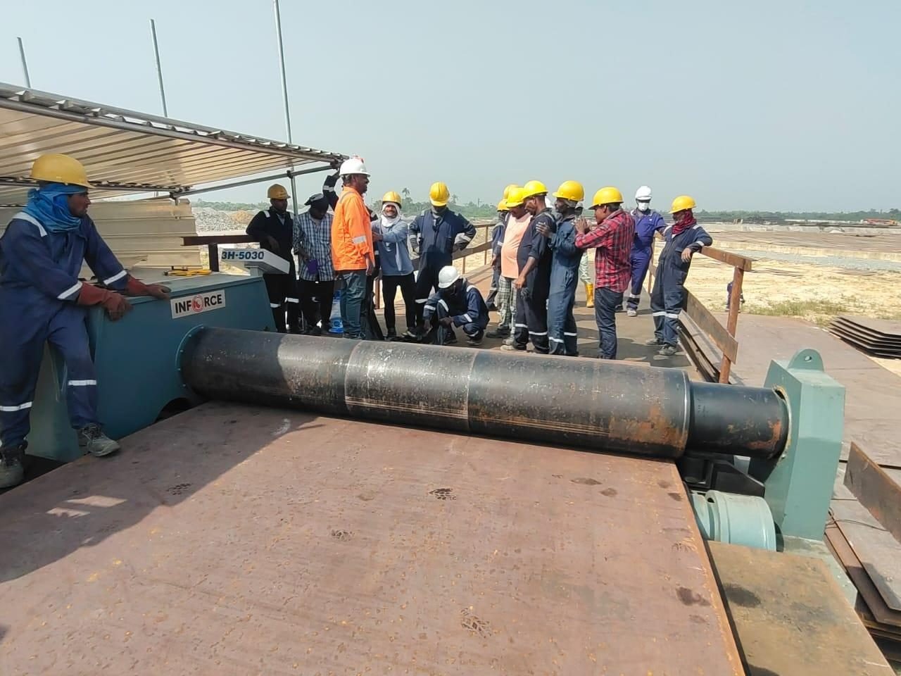 Pipe Section Handling on Site